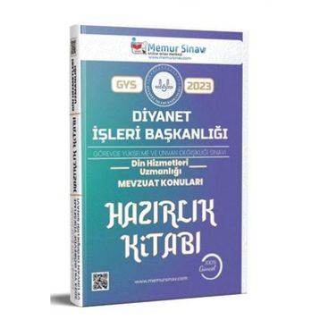 GYS Diyanet Başkanlığı Din Hizmetleri Uzmanlığı Mevzuat Konuları Hazırlık Kitabı Memur Sınav - Dizgi Kitap Yayınları