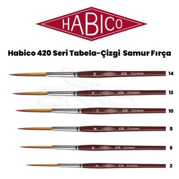 Habico 420 Seri Tabela-Çizgi Samur Fırça