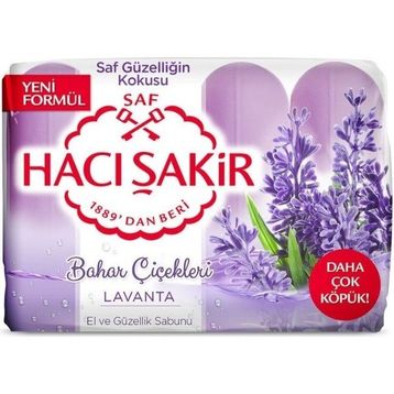 Hacı Şakir 4'lü Lavanta 280 gr Güzellik Sabunu