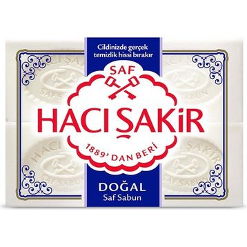 Hacı Şakir Doğal Beyaz 4x150 gr 2 Adet Kalıp Sabun