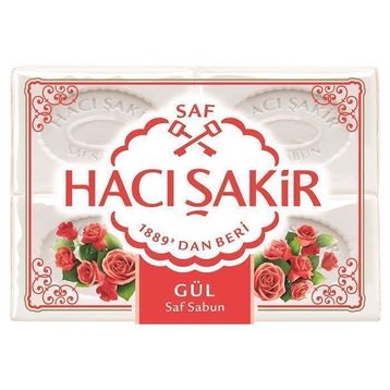 Hacı Şakir Gül 4'lü 600 gr Banyo Sabunu