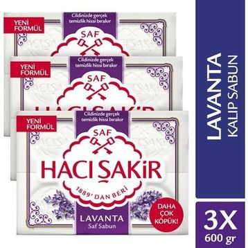 Hacı Şakir Lavanta 3x600 gr Kalıp Sabun