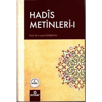 Hadis Metinleri 1 - Cemal Ağırman
