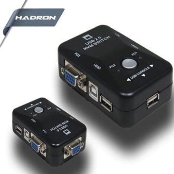 Hadron HD221 KVM 2 Giriş 1 Çıkış Switch