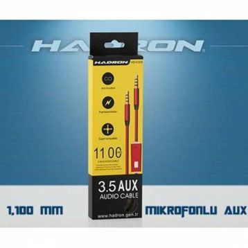 Hadron HD4309 1.1 m Mikrofonlu Aux Kablosu