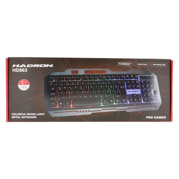Hadron HD863 Kablolu Metal Rgb Işıklı Oyuncu Klavyesi