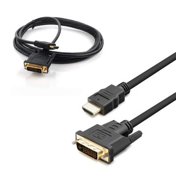 Hadron HDX-7752 Siyah 1.8 mt Dvi 24+1 To Hdmi Kablo