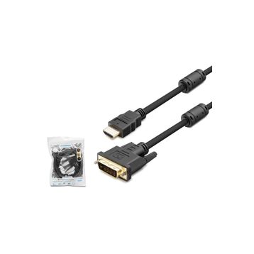 Hadron HDX-7752 Siyah 1.8 mt Dvi 24+1 To Hdmi Kablo