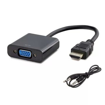 Hadron HDX2019 VGA To HDMI Dönüştürücü Siyah Kablo