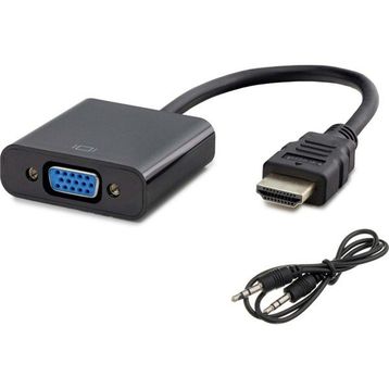 Hadron HDX2019 VGA To HDMI Dönüştürücü Siyah Kablo