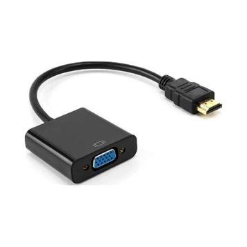Hadron HDX2019 VGA To HDMI Dönüştürücü Siyah Kablo