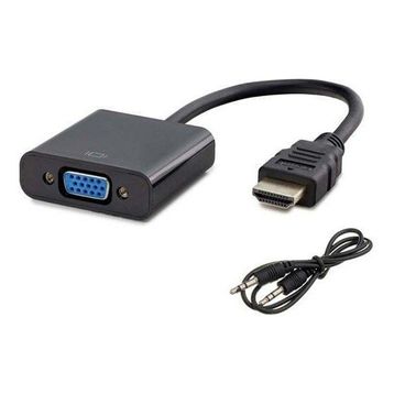 Hadron HDX2019 VGA To HDMI Dönüştürücü Siyah Kablo