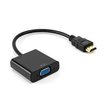 Hadron HDX2019 VGA To HDMI Dönüştürücü Siyah Kablo