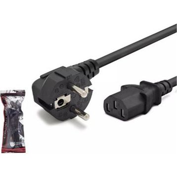 Hadron HDX5529 1 mm 500W 1.5 mt Siyah Güç Kablosu