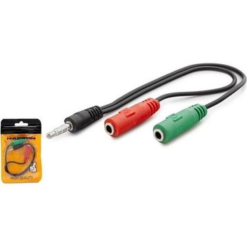 Hadron HN4708 M/2F 20 cm Mikrofon Kulaklık Ayırıcı Kablo