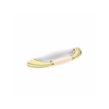 Hafele Jenna 128 mm Parlak Pirinç Kulp