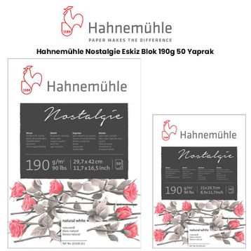 Hahnemühle Nostalgie 190 gr 50 Yaprak Eskiz Blok
