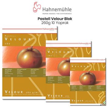 Hahnemühle Pastell 10 Yaprak 260 gr Velour Blok