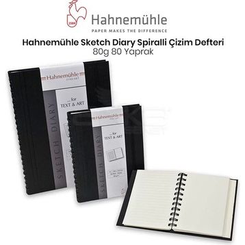 Hahnemühle Sketch Diary 80 gr 80 Yaprak Spiralli Çizim Defteri