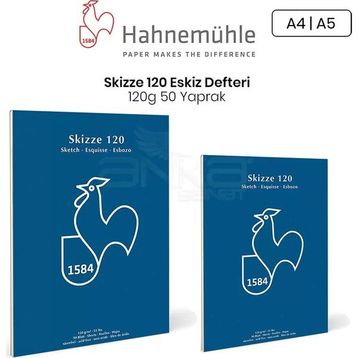 Hahnemühle Sketch Pad 120 gr 50 Yaprak Eskiz Blok