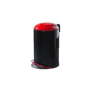 Hailo Topdesign Siyah-Kırmızı 16 L Çöp Kovası