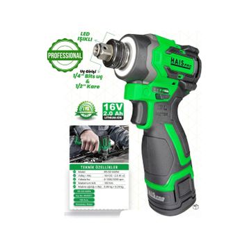 Hais Pro RB-SD1608W 2x2 Ah Akülü Somun Sıkma Makinesi