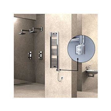 Haiti Düz Krom 200 Watt 300x1100 cm Termostatlı Elektrikli Havlupan