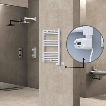 Haiti Elektrikli 300 Watt 500x800 cm Düz Beyaz Thesis Termostatlı Havlupan