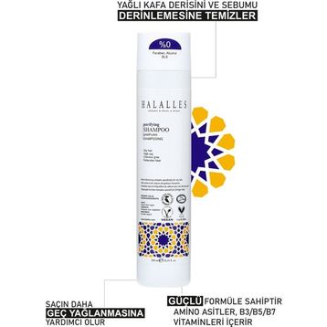 Halalles Yağlı Saçlar İçin Arındırıcı Sülfatsız Vegan Formül 300 ml Şampuan