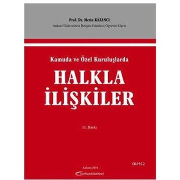 HALKLA İLIŞKILER KAVRAM STRATEJI VE UYGULAMALARI - AYDEMIR OKAY;AYLA OKAY