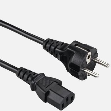 Hama 1.5 mt PC Siyah Güç Kablosu
