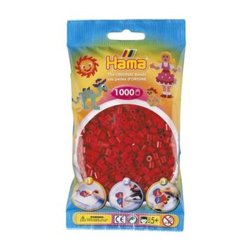Hama 1000'lik Koyu Kırmızı Midi Boncuk