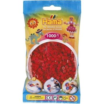 Hama 1000'lik Koyu Kırmızı Midi Boncuk