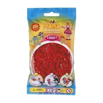 Hama 1000'lik Koyu Kırmızı Midi Boncuk