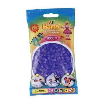 Hama 1000'lik Şeffaf Lila Midi Boncuk