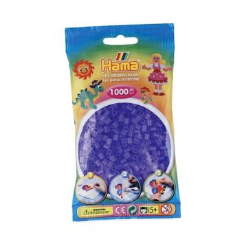 Hama 1000'lik Şeffaf Lila Midi Boncuk
