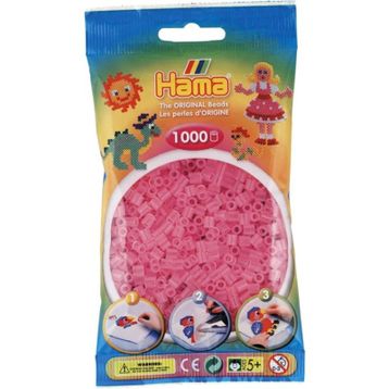 Hama 1000'lik Şeffaf Pembe Midi Boncuk