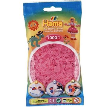 Hama 1000'lik Şeffaf Pembe Midi Boncuk