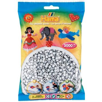 Hama 3000'lik Açık Gri Midi Boncuk