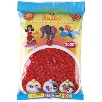 Hama 3000'lik Kırmızı Midi Boncuk