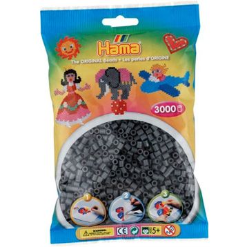 Hama 3000'lik Koyu Gri Midi Boncuk