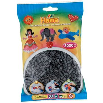 Hama 3000'lik Koyu Gri Midi Boncuk