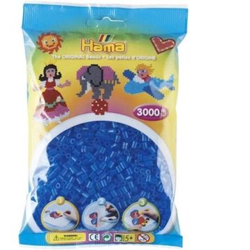 Hama 3000'lik Şeffaf Mavi Midi Boncuk
