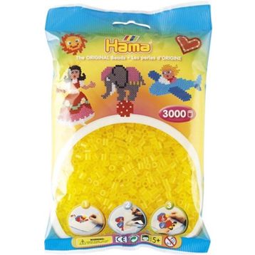 Hama 3000'lik Şeffaf Sarı Midi Boncuk