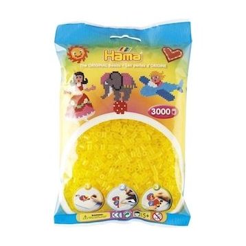 Hama 3000'lik Şeffaf Sarı Midi Boncuk