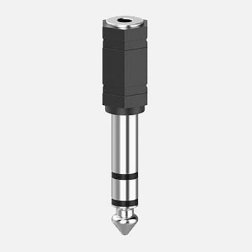 Hama 6.5 mm Stereo Fiş 3.5 mm Soket Siyah Ses Adaptörü