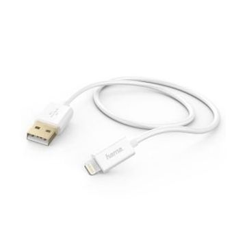 Hama Beyaz Lightning USB Kablo