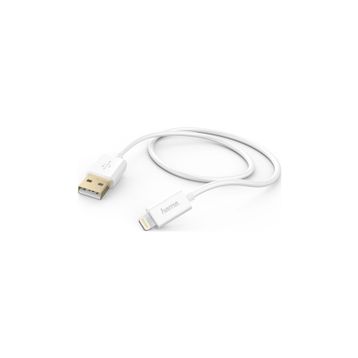 Hama Beyaz Lightning USB Kablo