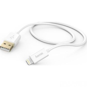 Hama Beyaz Lightning USB Kablo