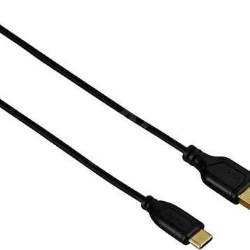 Hama HM.135784 Siyah 0.75 m USB-C Flexi Kablo